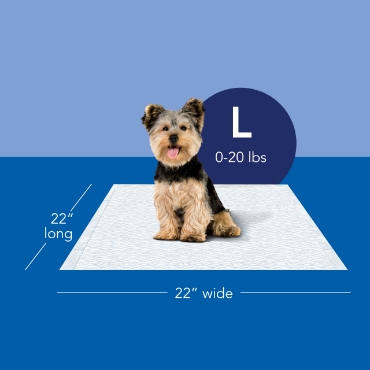 Dimensions of Scott® Pet Guard Dog Pads large size